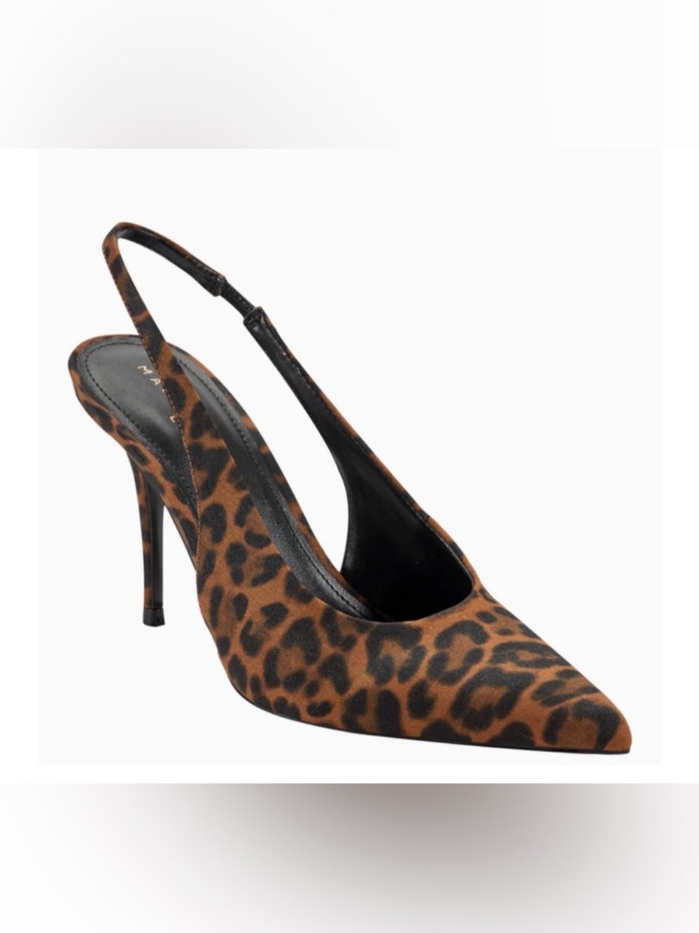 New! Marc Fisher Leynne Slingback Pump Leopard Print Heels